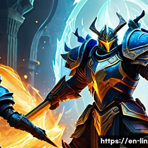 리니지2M 이벤트 활용법 - A dynamic scene of a fantasy MMORPG event battle featuring a diverse group of armored warriors and s...